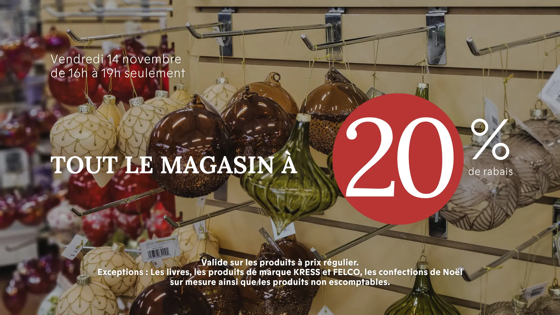 rabais soirée VIP noël Serres St-Élie rabais soirée VIP noël Serres St-Élie