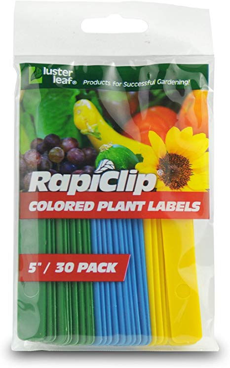 Étiquettes végétales colorées