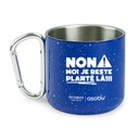 Tasse « Non moi je reste plante la!» (Bleu)