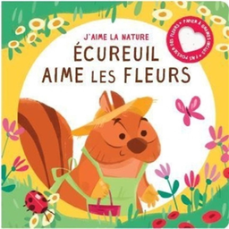 [7829] Livre: Écureuil aime les fleurs