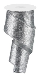 [RJ603026] Ruban brillant argent