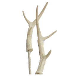 Branche décorative: Bois de cerf en laine