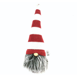 [R7672] Gnome chapeau rouge et blanc