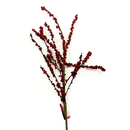[XK607300] Branche décorative - Baies rouges